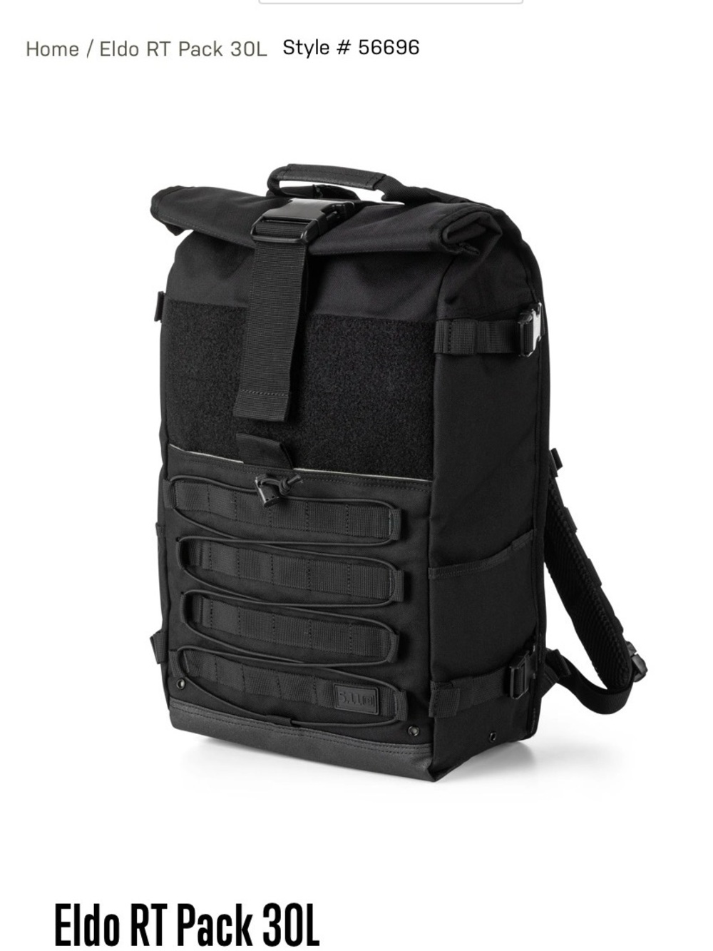 5.11 Tactical Eldo RT Pack 30L Backpack - Black